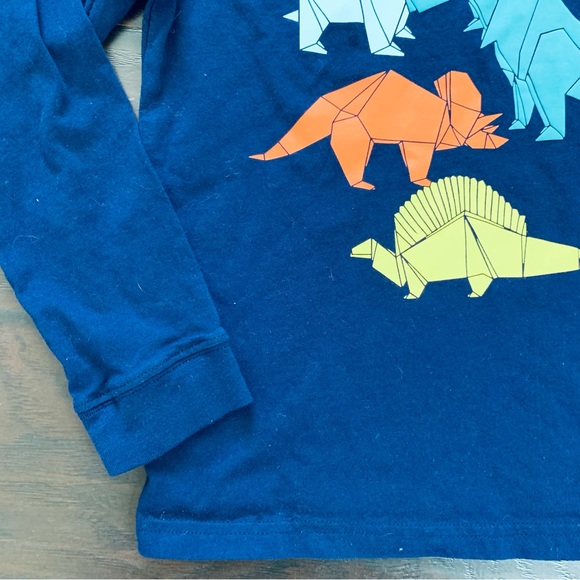 🌟 Rumi + Ryder Boys Multicolor Dinosaur Graphic Long Sleeve Top | Size: S (6-7) - Picture 3 of 4